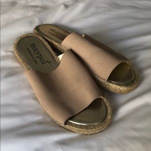 Maypol leather, rubber and hemp sandal